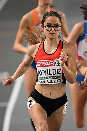 Şilan Ayyıldız bei den Halleneuropameisterschaften 2023 in Istanbul
