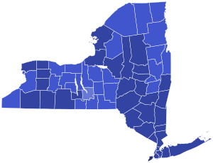 2024 New York Republican presidential primary results by county map.svg