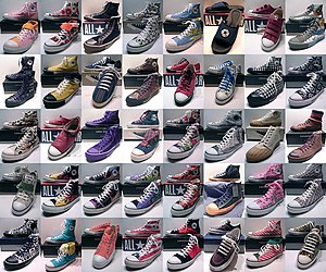English: 40 different Converse variations from...