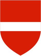 Эмблема дивизии — щит с цветами флага Австрии