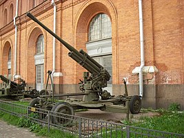 52-К в Артиллерийском музее Санкт-Петербурга. Ствол-моноблок.