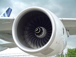 Deutsch: Triebwerk des Airbus A380 eine Rolls-...