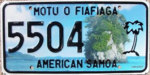 Номерной знак Американского Самоа 2011 5504.png