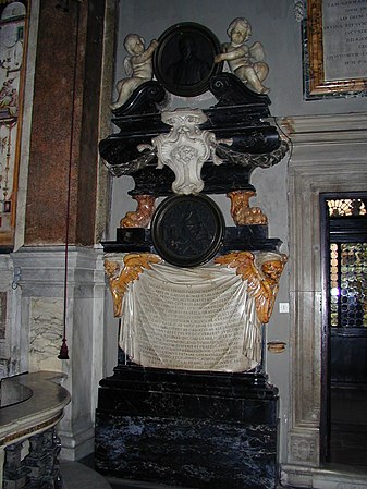 Gravmonument över Lucas Holstenius i Santa Maria dell'Anima.
