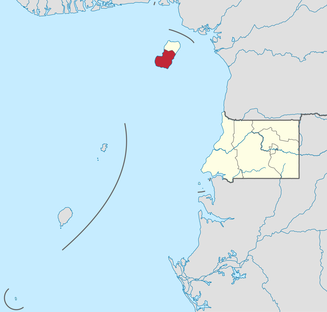 Letak Provinsi Bioko Sur di Guinea Khatulistiwa