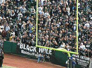 The Black Hole at the Oakland Coliseum during ...