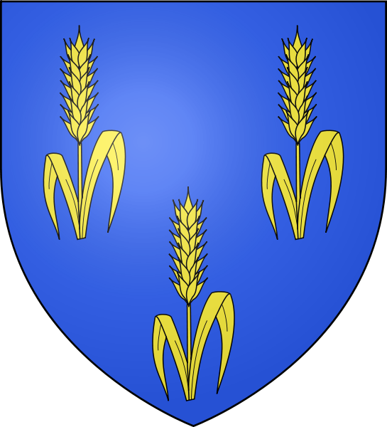Barley in heraldry: Coat of arms of Orgelet (Jura, France)
