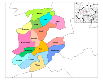 Poa Department location in the province