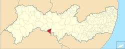 Localização de Itacuruba em Pernambuco
