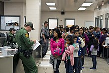 Border Patrol Processing Unaccompanied Children on the South Texas Border in 2014 CBP Processing Unaccompanied Children (15020196668).jpg