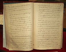 Manuscrito original de la Constitución de 1833.