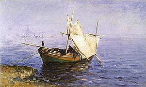 Barco de Pesca Ancorado em Toulon (1893)