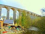 a high arched viaduct