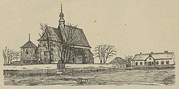 Igreja e casa paroquial antes de 1911