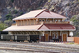 1901 Clifton railroad station, now used by the Chamber of Commerce and other community organizations