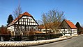 Niederschlesisch-Oberlausitzer Bauernhausmuseum mit Fachwerkgebäuden aus verschiedenen Epochen, Anlage als Vierseithof