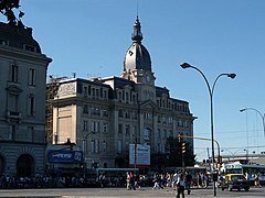 Vista desde las dársenas de colectivos