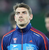 FIFA WC-qualification 2014 - Austria vs Faroe Islands 2013-03-22 - Fróði Benjaminsen 02.jpg
