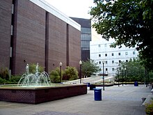 View of the plaza with Library North, Library South, and the Classroom South Building in the background GSU3.JPG