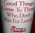 Anti-pepatah digunakan dalam iklan Chick-Fil-A