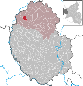 Poziția Großlangenfeld pe harta districtului Eifelkreis Bitburg-Prüm