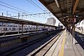 View from the up end of platforms 3 & 4 in February 2012