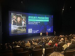 Édouard Bergeon et Alexandra Lamy à l'avant Première du film La Promesse verte à Strasbourg