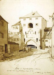 Brunnhaus am Glockenbach 1844