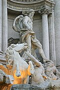 Fontana di Trevi, Pietro Bracci y Nicola Salvi.