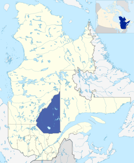 Lage der Region Saguenay–Lac-Saint-Jean in Québec