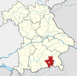 Circondario di Rosenheim – Localizzazione