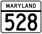 Maryland Route 528 marker