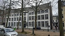 Former poorhouse at Grote Looiersstraat, now part of the university's inner city library Maastricht-Universiteitsbibliotheek aan de Grote Looiersstraat.jpg