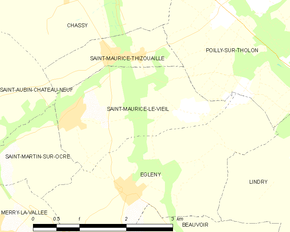 Poziția localității Saint-Maurice-le-Vieil