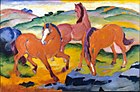 The Large Red Horses, 1911, Harvard Museums