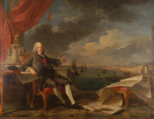 The Marquis of Pombal effectively ruled Portugal during the reign of Joseph I of Portugal Marques de Pombal, por Claude Joseph Vernet e Louis-Michel van Loo, 1766 (Camara Municipal de Oeiras).png