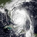 Satellite image of Hurricane Matthew