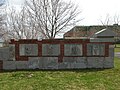 Mur de l'ancien hôpital de Tracadie, le long du Sentier du patrimoine