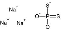 Strukturformel von Natriumdithiophosphat