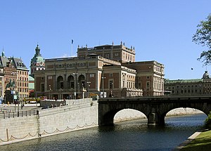 Royal Swedish Opera, seen from Helgeandsholmen