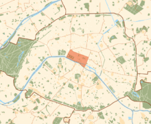 Mapa do 1º arrondissement