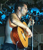 Paul Isola playing at a Breed 77 concert in Commonwealth Parade, Gibraltar on 2005-09-03.