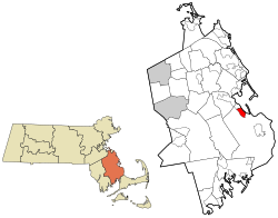 Location within Plymouth County