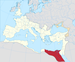 Aegyptuksen provinssin alue vuonna 125.