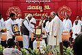 S. R. Ramaswamy receiving 'Nadoja' Felicitation