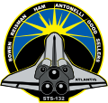 Het logo van STS-132, de een-na-laatste missie van Atlantis.