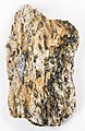 Image 8Schist is a metamorphic rock characterized by an abundance of platy minerals. In this example, the rock has prominent sillimanite porphyroblasts as large as 3 cm (1.2 in). (from Mineral)