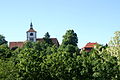 Außenansicht der St.-Martinskirche (Stöckenburg).Ansicht vom Vellberger Städtle aus.