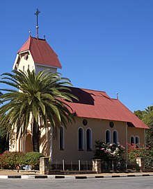 St. Barbara's Cathedral in Tsumeb. St. Barbara Church - Tsumeb.jpg