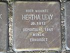 Stolperstein Düsseldorf 1 Derendorf Füsilierstraße 14 Hertha Levy